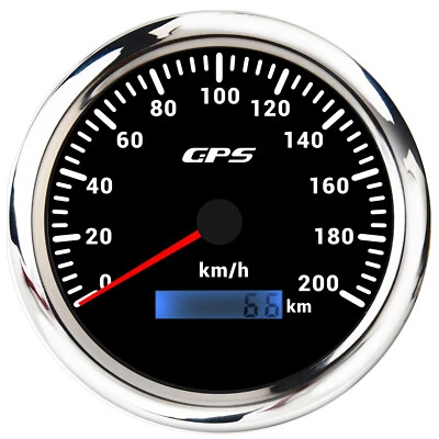 110mm GPS Speedometer 200km/h Gauge Waterproof for Motorcycles Boat Car Truck  - Image 1 of 4