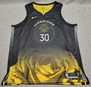 Stephen Curry Warriors Nike City Edition Jersey Mens 2XL 56 Black Authentic NBA - Picture 1 of 10