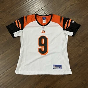 Reebok Womens NFL Jersey Cincinnati Bengals Carson Palmer #9 Medium White Vtg - Picture 1 of 8