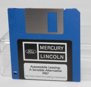 Ford Lincoln Mercury Automobile Leasing 1987 Software • Vintage 3.5" Disk
