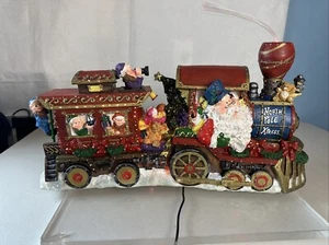 Puleo "North Pole Xpress" Fiber Optic Santa Claus Christmas Train (WORKS) - Picture 1 of 20