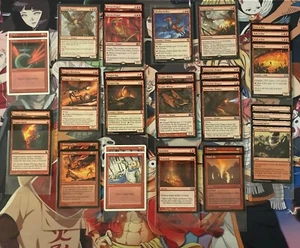 MTG RED DRAGON 35 Card Deck, Rare, Uncommon, Damage, Destroy Land M/NM - Picture 1 of 3