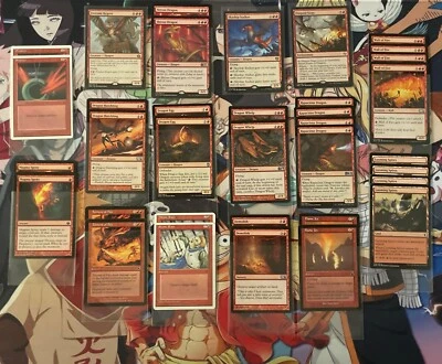 MTG RED DRAGON 35 Card Deck, Rare, Uncommon, Damage, Destroy Land M/NM - Image 1 of 3