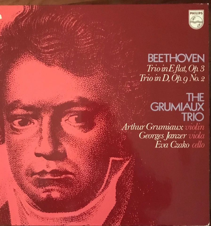 Beethoven: Trio in E flat. Op. 3 & Trio in D, Op. 9 by The Grumiaux Trio - Image 1 of 1