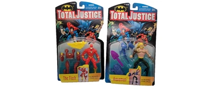 Kenner Total Justice The Flash and Aquaman figures MISP - Image 1 of 4