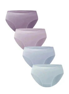 4-Pack Bamboo Rayon Bikini Set – David Archy Moisture Wicking Women's Underwear - Picture 1 of 12