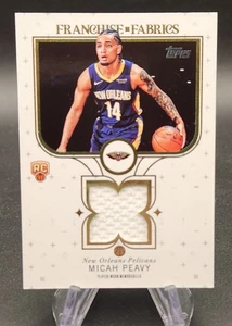 2025-26 Topps Basketball Micah Peavy Franchise Fabrics FFMP RC Rookie Jersey Mem - Bild 1 von 2