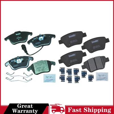 2x Juego de pastillas de freno de disco delanteras traseras para Volkswagen Passat 2012~2015 Foto 1 de 4