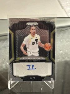 2024-25 Panini Prizm Jason Preston Penmanship Autograph #PNM-JPS Utah Jazz - Bild 1 von 4