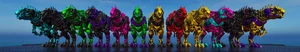 🔥ARK Survival Ascended OFFICIAL PVE - 1 PAIR TEK GIGA SOLID 1600MELE - Picture 1 of 11