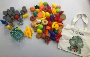 88 Teile Konvolut Vintage Plastik Spielzeug Rollenspiel Essen 80er 90er - Bild 1 von 6