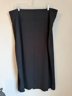 Falda lápiz J.Jill Wearever Collection para mujer talla XL negra calce liso nueva con etiquetas MIDI Foto 1 de 4