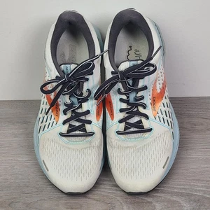 Brooks Adrenaline Mujer’s GTS 21 Blanco Azul Talla 8 Estilo 1203291 - Imagen 1 de 9