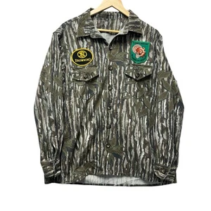 VTG 80s Realtree Forest Hunting Camouflage Button Up L/S Shirt Browning Turkey - Picture 1 of 10