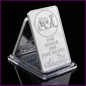 Pièce en métal American Prospector 1 oz valeur 999 lingot d'argent fin US Union - Photo 1/24