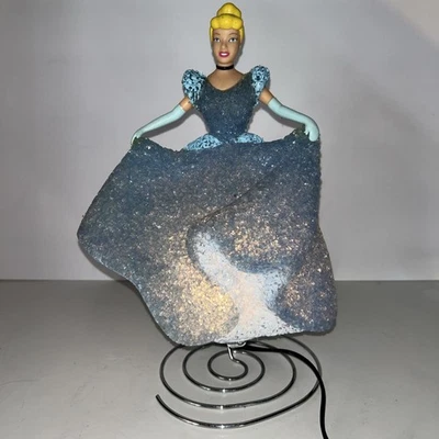 Cinderella Princess Disney Night Light Popcorn  Lamp Light-Up Dress Blue Sparkle - Image 1 of 4