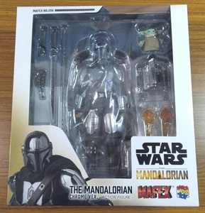 MAFEX No.256 Star Wars THE MANDALORIAN CHROME Ver. Action Figure Height 6.3 inch - Picture 1 of 9