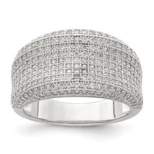 Anillo plateado CZ Brilliant Embers QMP925 - Imagen 1 de 6