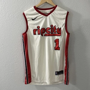 Anfernee Simons Nike Jersey Size 54- Portland Trail Blazers - Cream - Picture 1 of 6