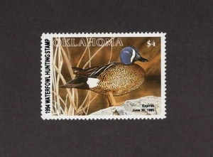 OK15 Oklahoma State Duck Stamp. MNH. OG. 1994 Single. - Picture 1 of 1