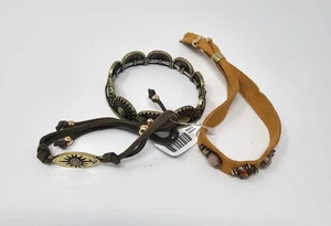 Free People Crimson Suede Bracelet Set NWT $30 - Picture 1 of 11