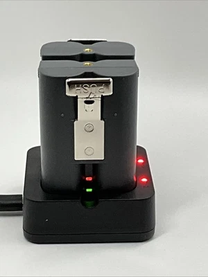 (2pck) Rechargeable 3.65V Lithium-Ion Battery and USB Charging Stati... - Image 1 of 4