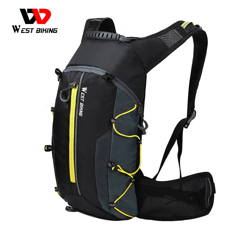 WEST BIKING Radsport Wandern Tasche Backpack Rucksack Wasserdicht 10L Gelb - Bild 1 von 4