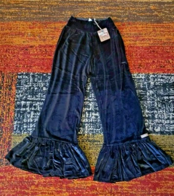 Pantalones de terciopelo negro con volantes grandes Matilda Jane Holiday talla XS 26646B NUEVOS CON ETIQUETAS  Foto 1 de 3