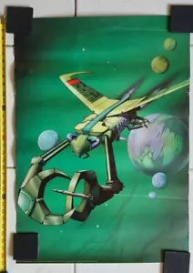 Original 1972 Rodney Matthews SPACE HIJACK Big O Poster GA62 RARE *Good - Picture 1 of 8