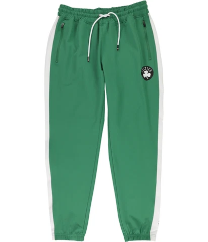Tommy Hilfiger Mens Boston Celtics Athletic Track Pants, Green, Medium Cover