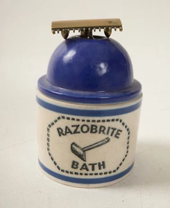 Razorbrite Bath (M4R) Portarasoio da barba (JSF6) Tazza Crock Ceramica Pulitrice - Foto 1 di 9