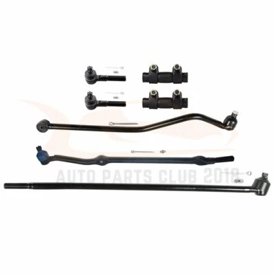 For 1993-1998 Jeep Grand Cherokee 7Pieces Front Tie Rod Links Adjusting Sleeves Foto 1 de 4