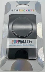 New PopSockets PopWallet+ in Black (Pop Socket Pop Wallet) - Photo 1 sur 2