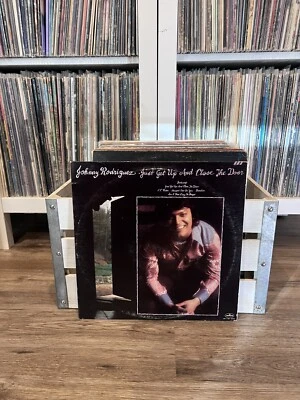 Johnny Rodriguez - Just Get Up and Close the Door Vinyl LP Mercury SRM-1-1032 - Image 1 of 4
