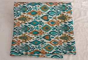 Ikat Print Indian Dressmaking Craft Sewing Cotton Fabric Running Loose 5 Yard - Picture 1 of 6