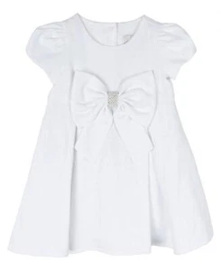 Rare Editions Baby Girl Floral Brocade Social Dress - White - Picture 1 of 1