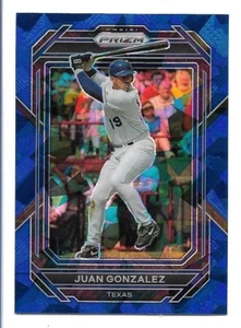 Panini Prizm 2023 azul hielo agrietado Prizm Juan González #86 Texas Rangers - Imagen 1 de 2