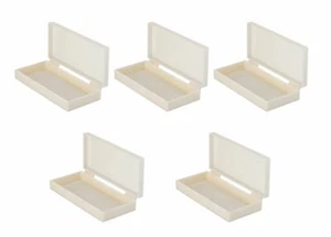 AmScope confezione da 5 scatole di plastica per diapositive per microscopio - ciascuna contiene 50 pz - Foto 1 di 2