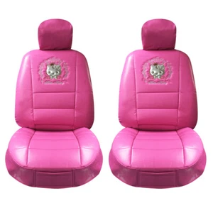 Hello Kitty Car Seat Covers Superior Limited Edition Princess front pair pink - Bild 1 von 2