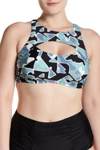 Raisins Curve Damen Encinitas Bikini Badeanzug BH-Oberteil sportlich 14W/16W schwarz - Bild 1 von 3