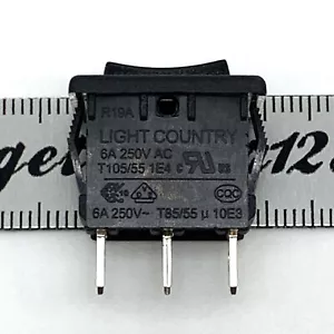 LIGHT COUNTRY R19A Double Side Self-Reset Switch 3 Pins 3 Position 6A 125/250VAC - Picture 1 of 5