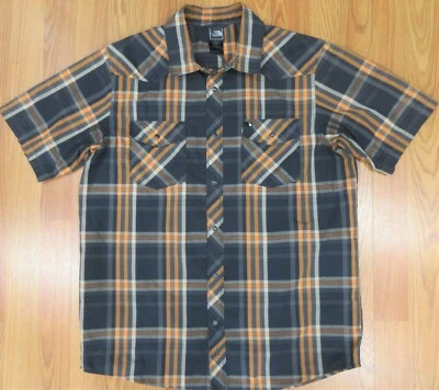 THE NORTH FACE REGULAR FIT COTTON POLY BLEND ORANGE & GRAY Sz MEDIUM, M - Image 1 of 4