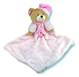 Pink Bear Baby Comforter Blankie 11"/28cm soft plush baby safe toy - Picture 1 of 3