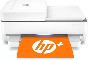 HP Envy 6458e All-in-One Print Copy Scan Wireless Color Inkjet Printer White - Picture 1 of 9