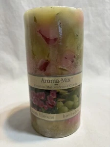 Aroma Mix Fresh Blooms Honeydew Scented 6” Candle New In Wrapping - Picture 1 of 7