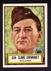 1952 TOPPS LOOK N SEE #36 GEN. CLAIRE CHENNAULT SOLDAT - Bild 1 von 2