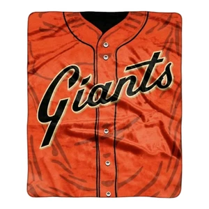 San Francisco Giants MLB 50" x 60" Jersey Design Raschel Throw Blanket Orange - Picture 1 of 7