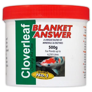 CLOVERLEAF BLANKET ANSWER 500g BLANKET WEED TREATMENT ALGAE KOI FISH POND - Picture 1 of 2