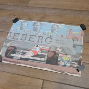 RARE 1990 Anies Signed Phoenix USA Grand Prix Raceway Race Print Poster 22 x 15 - Picture 1 of 16
