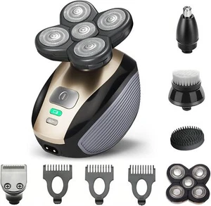 Head Shavers for Bald Men, 5 in 1 Electric Razor with RechargeableBattery, Hair - Picture 1 of 7